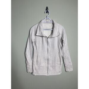 Lululemon Full Zip Light Grey Jacket Size 8